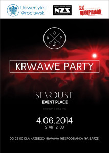 Krwawe Party Plakat